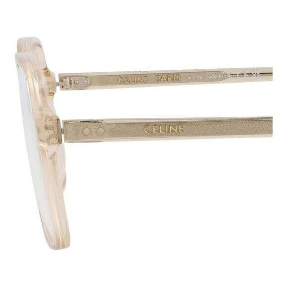 Celine Womens Square/Rectangle Beige Beige Transparent Fashion Designer Eyewear - Picture 4 of 4